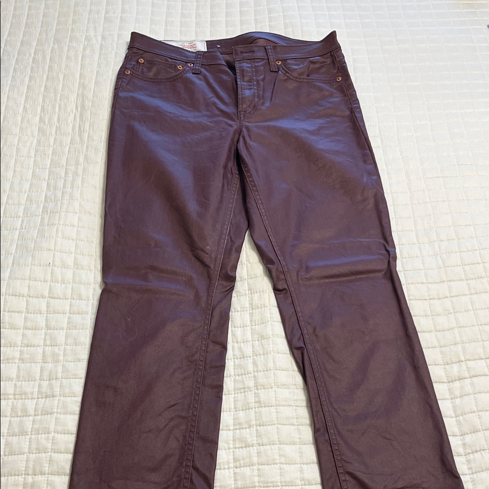 GAP Vintage Slim Mid Rise Pants in Mauve